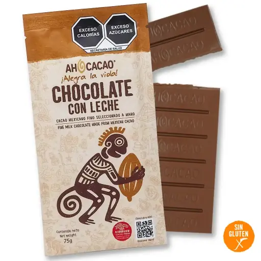 [7503021333476] Chocolate con leche (milk), bar 75g